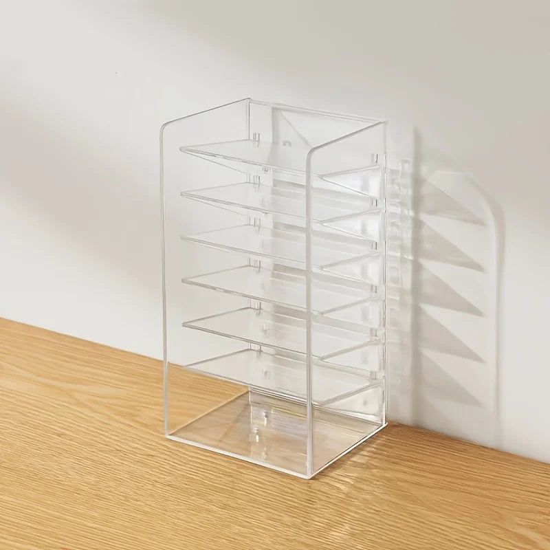 Mirror cabinet specific slim bathroom organizer - cosmetics and lipstick storage box, dressing table cosmetics rack with built-i