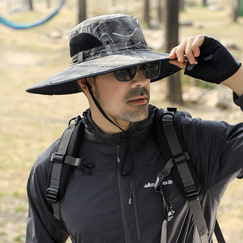 60-65cm Big Head Around The Hat Large Size Big Head Big Face Fat Large Sun Hat Male fisherman's Hat Sunscreen Cap