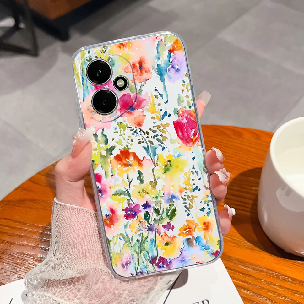For Honor 400 Pro 5G Case Cute Astronaut Transparent TPU Soft Silicone Phone Back Cover For Honor 400Pro High Quality Funda Capa