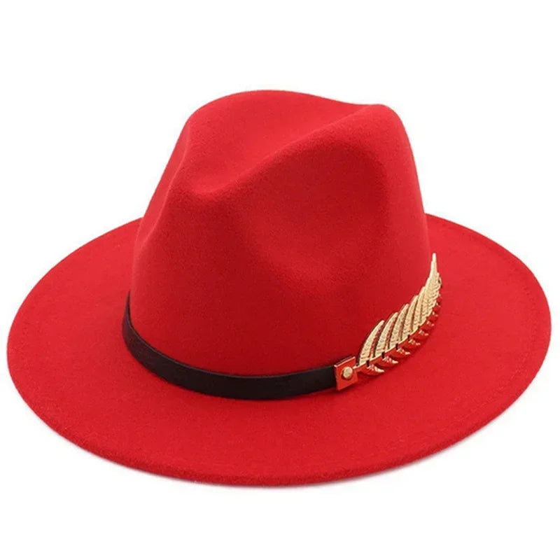 New Simple Fashion Formal Occasion Couples Woolen Hats Large Brimmed Jazz Hats Autumn And Winter Fashion British Vintage Top Hat