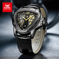 OPK 8168 Fashion Original Quartz Watch For Men Luxury Waterproof Luminous Leather Hand Clock Top Brand Business Man Watches 2024
