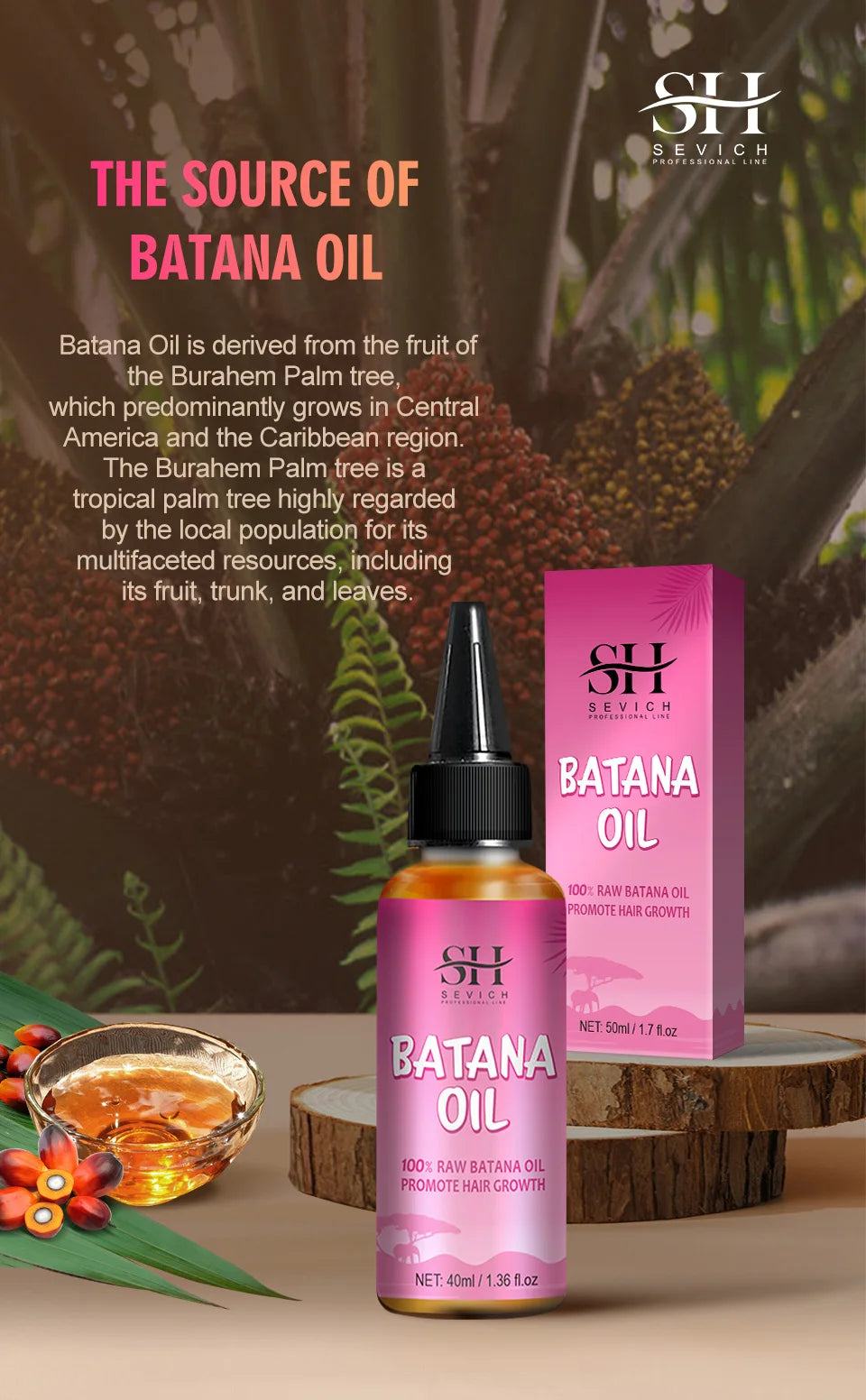 100% Batana Hair Fast Growth Oil Set African Crazy Traction Alopecia Batana Hair Mask Anti Hair Break Hair Regrowth Treatment
