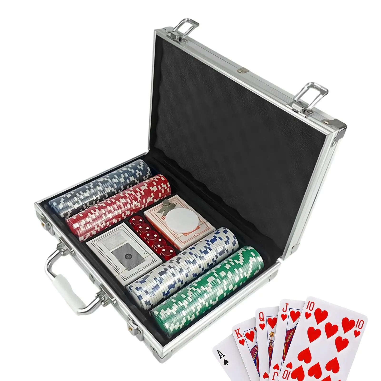 Poker Sets With Case Party Props No-Denomination Professional Poker Sets For Players Game Enthusiasts Collectors Event Planner