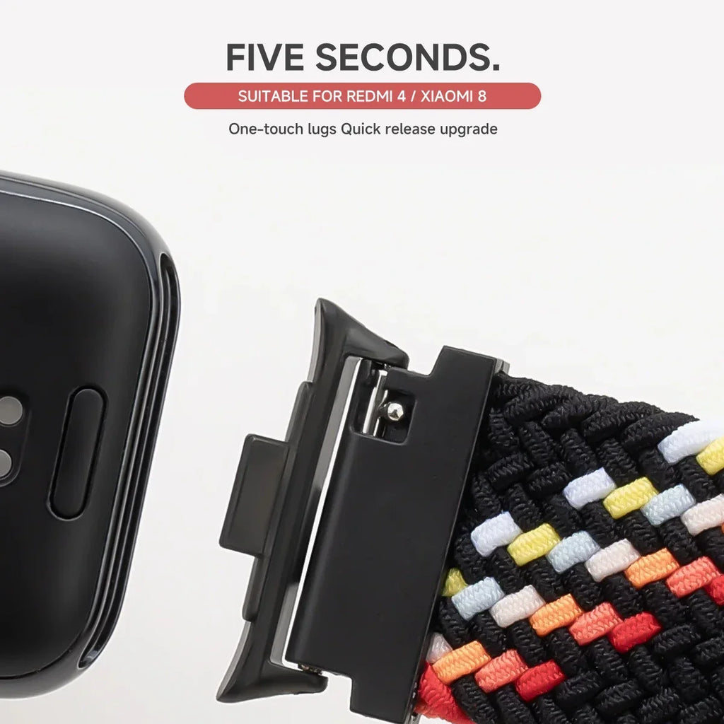 Magnetic Braided Loop For Redmi Watch 6 5 4 Strap Nylon Sport Wristband Bracelet For Xiaomi Mi Band 9 Pro/8 Pro Correa Watchband
