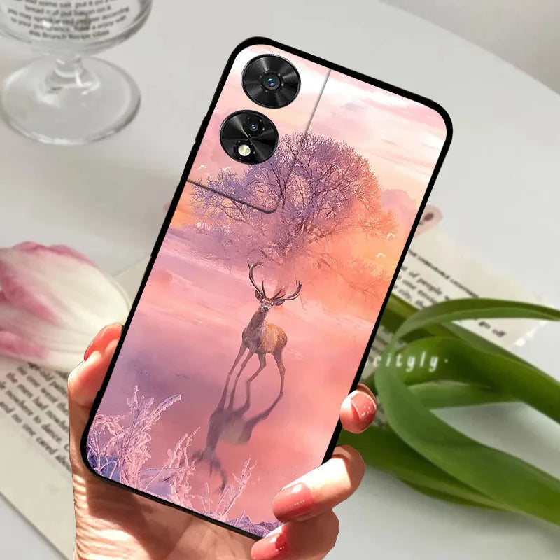 For TCL 505 Case TCL 50 SE / 50 5G Silicone Shockproof Soft Phone Cover for TCL 505 Case Funda Cute TPU Coque Protective Shell