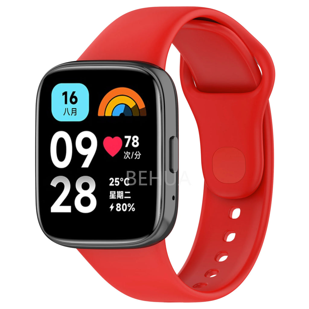 Silicone Band Strap For XiaoMi Redmi Watch 3 Active /For Redmi Watch 3lite Watchstrap Smart Sport WristBand Bracelet Replacement