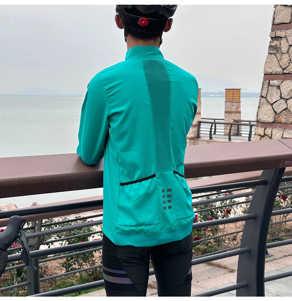 WOSAWE Outdoor Cycling Jackets Breathable Quick Dry Sunscreen Sports Jacket Bike Riding Clothes Fashion Men's Windbreaker
