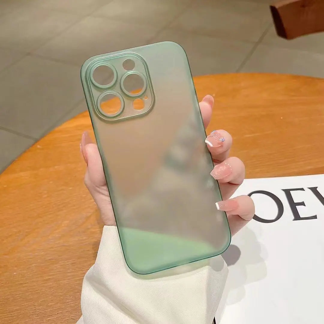Ultra Thin Translucent Case For iphone 11 12 13 14 Pro Max 13 mini 6 6S 7 8 Plus XR X XS Max SE 2020 2022 Frosted Cover Cases