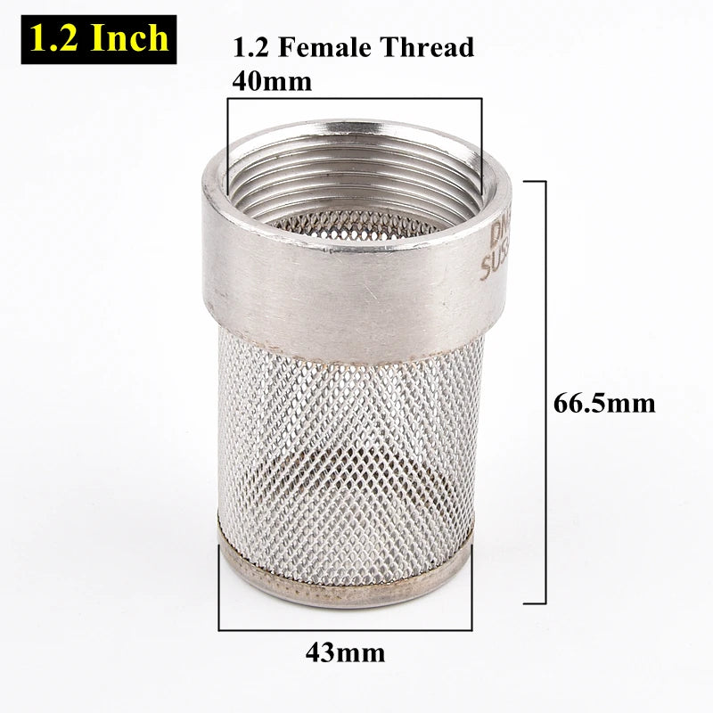 304 Stainless Steel Mesh Filter Aquarium Fish Tank Filter Garden Irrigation Impurity Filter Water Cleaning Mesh Metal Filter