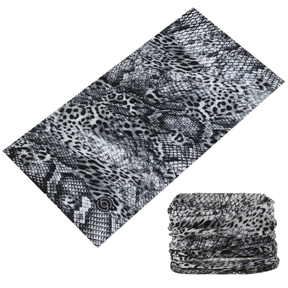 Beautiful Leopard Print Headdress Deporte Sport Face Mask For Women Cycling Bandanas Tube Headband Female Balaclava Head Scarf