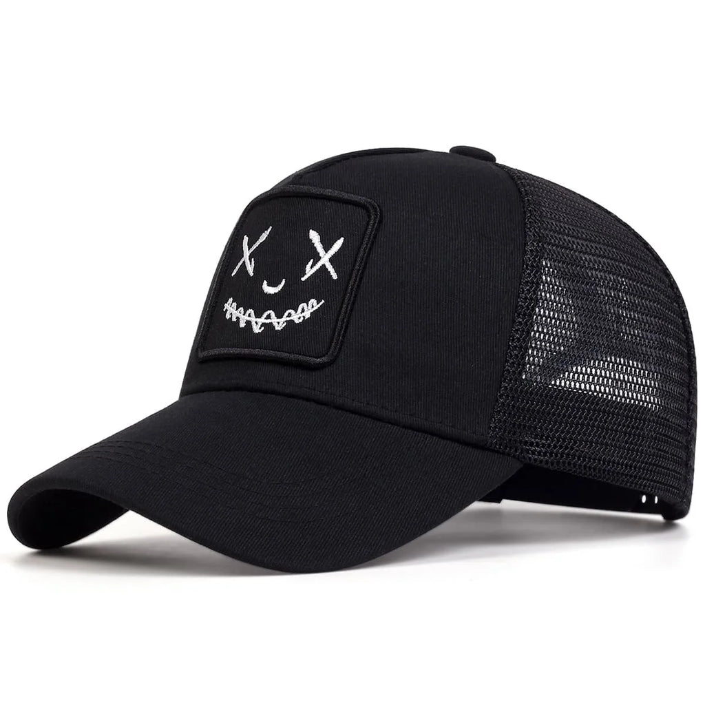 Unisex Personality Embroidery Baseball Net Caps Spring and Summer Outdoor Adjustable Casual Hats Sunscreen Hat Sports Golf Cap