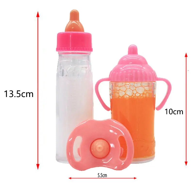 Baby Disappearing Doll Feeding Set Wear For Reborn Baby Doll, Multiple Baby Doll Accessories, Children Best Birthday Gift.