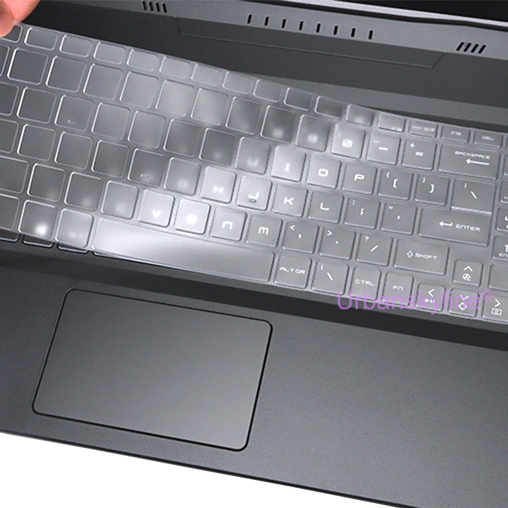 Keyboard Cover for MSI Sword 16 17 HX 15 15.6 17.3 B13V B14V A13U A13V A12V A12V Protector Skin Case Silicone 15.6 17.3