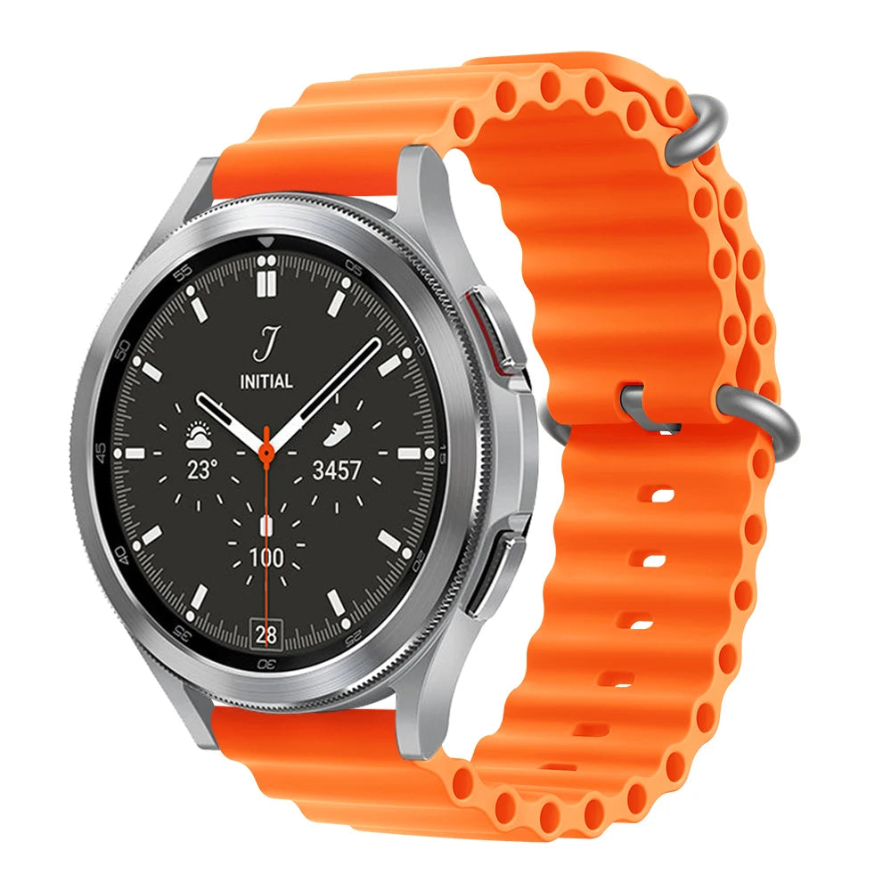 18mm 20mm 22mm Ocean Strap For Xiaomi Watch S3 S2 Mi Watch 2 Pro Sport Silicone Band For Garmin Venu 3S 2S Huawei GT4 41mm 46mm