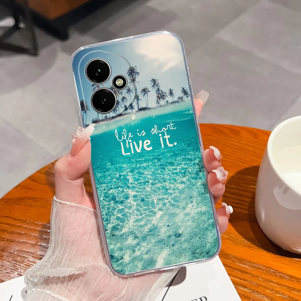 For Honor 400 Pro 5G Case Cute Astronaut Transparent TPU Soft Silicone Phone Back Cover For Honor 400Pro High Quality Funda Capa