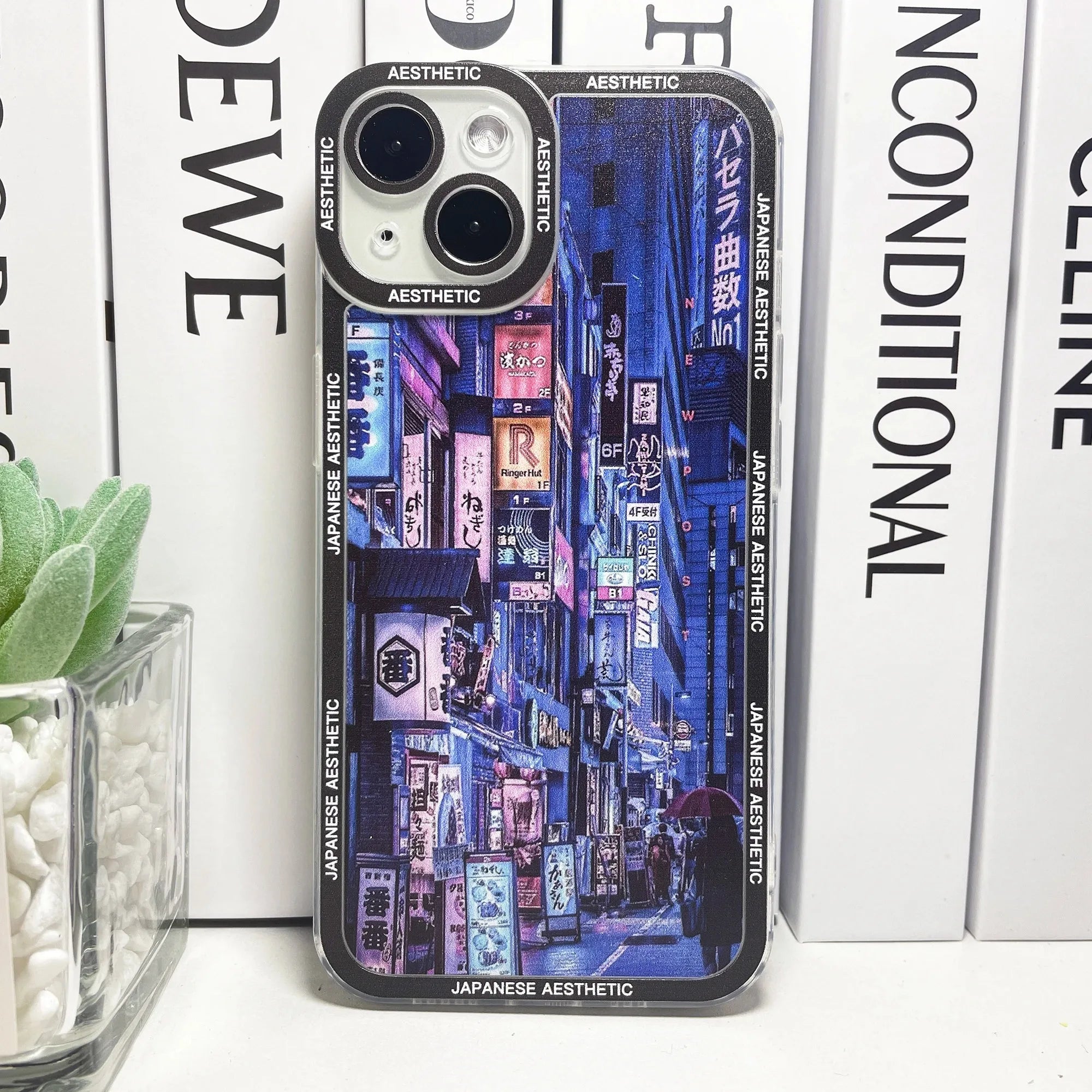 Japanese Aesthetic Tokyo Neon Lights City Street Phone Case For Samsung Galaxy S10 S20 S21 S22 S23 S24 FE Plus Ultra Note 20