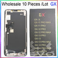 10 Pieces / Lot For iPhone X XS XR 11 12 13 14 15 16 PRO MAX PLUS Mini Screen Display LCD With Touch OLED GX
