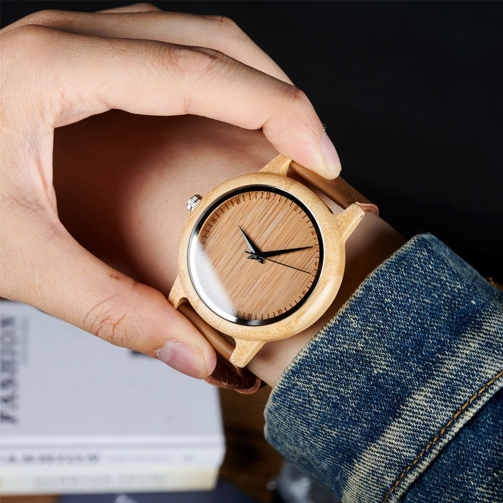 BOBO BIRD Wood Watch for Men and Women Unisex Lightweight Handcrafted Wooden Watches Limited Time Offer Customized