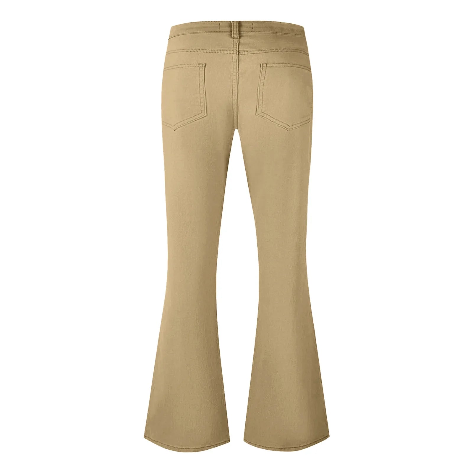 Men's fashion Retro Disco Flared Pants Loose Stretch Vintage Trousers Fit Flared Comfortable Retro Stretch Twill Men's Trousers