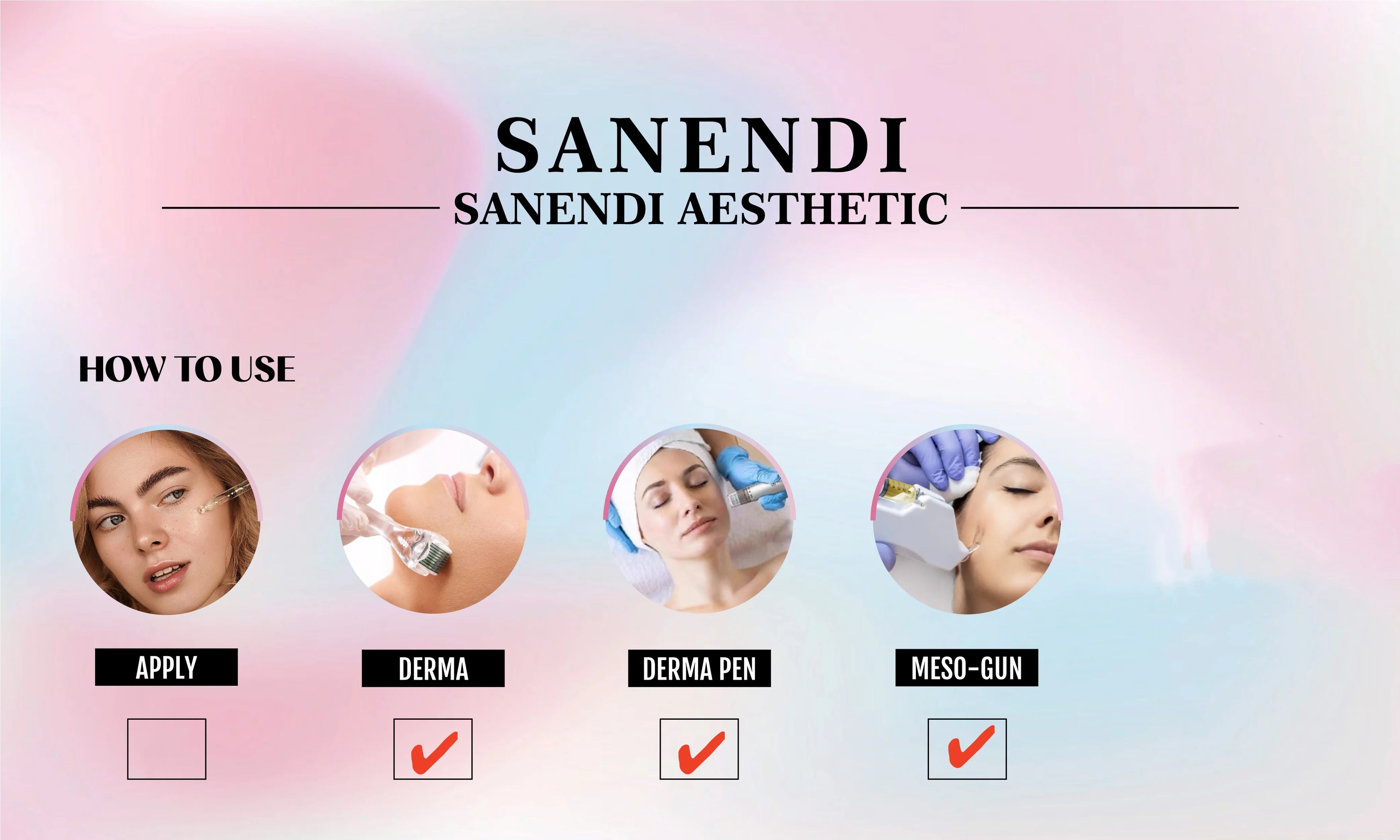Sanendi Korean Hair Growth Serum P-HL Ptx Peptide Essence Dr.Pen Booster Anti-Hair Loss Solution Repair Skin Hydrating