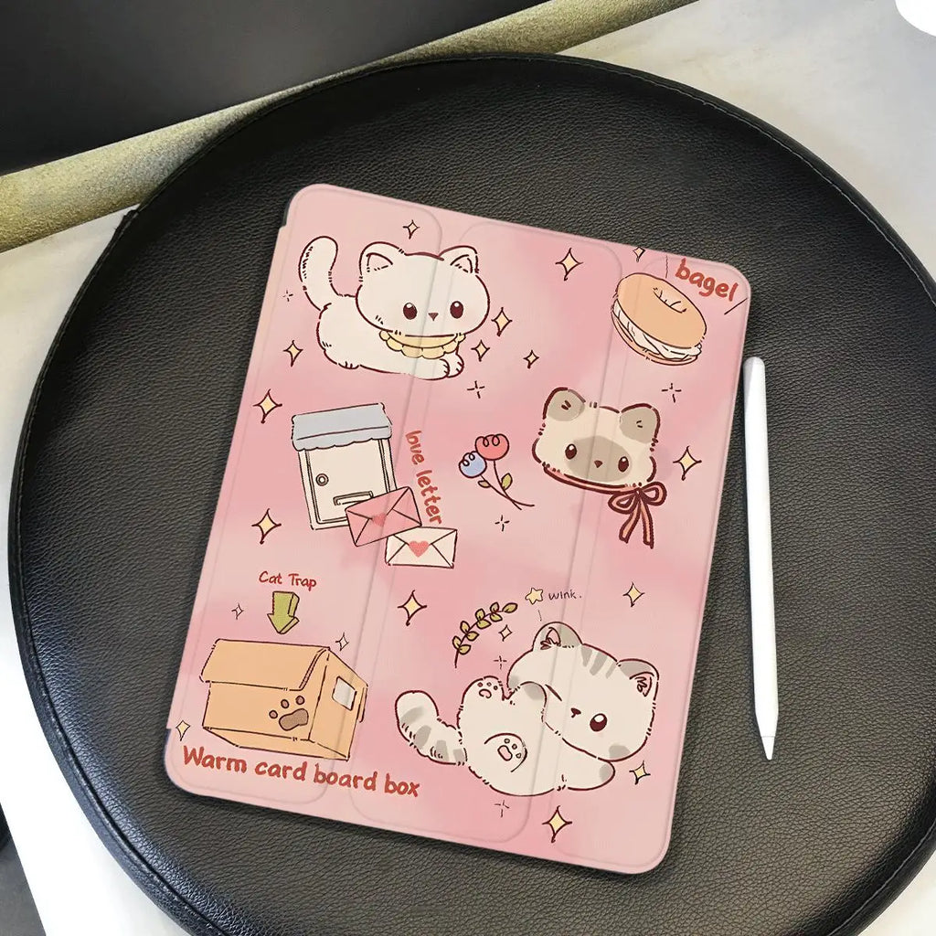 Protective Cover with Pen Slot for Ipad Mini 6 Case IPad 9.7 10.2 9th 8th 7th 6th 5th IPad 10th Generation Air 2/3 10.5 Funda