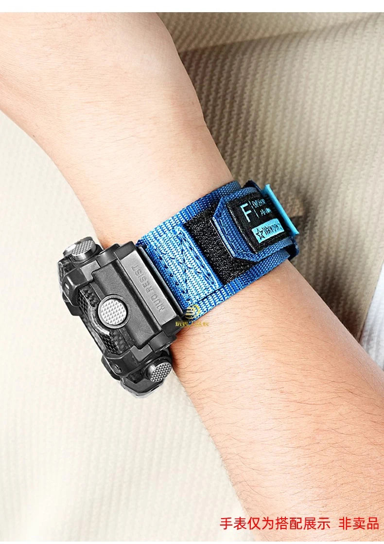 GG-B100 Modified Watch Strap For Casio G-shock GG-B100 series Sports Nylon Canvas WatchBand Men's watch accessories