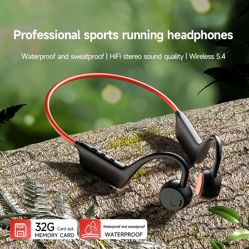 LZQLY Bone Conduction Headset Wireless Swimming Headphone IPX8 Bluetooth 5.3 With Microphone Waterproof Exercise Fitness 2026