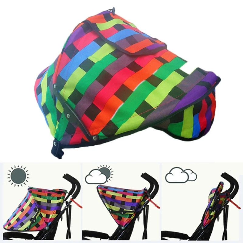 Baby Stroller Sunshield Shade Protection Hood Canopy Cover Prams Stroller Accessories Visor Sitting and Lying  Shade