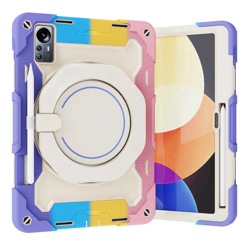 For Xiaomi Redmi Pad 2 11 2025 SE Mini 8.7 Pro 12.1 SE 11 10.61 Xiaomi MiPad 7 11.2 5 6 Pro 12.4 inch 360 Rotating Armor Case