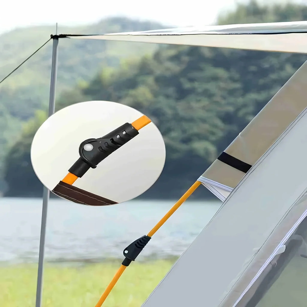 Silver Outdoor Automatic Quick-opening Tent, Camping Self-driving Hiking Travel Tent, Rainproof and Sunscreen Beach Tent