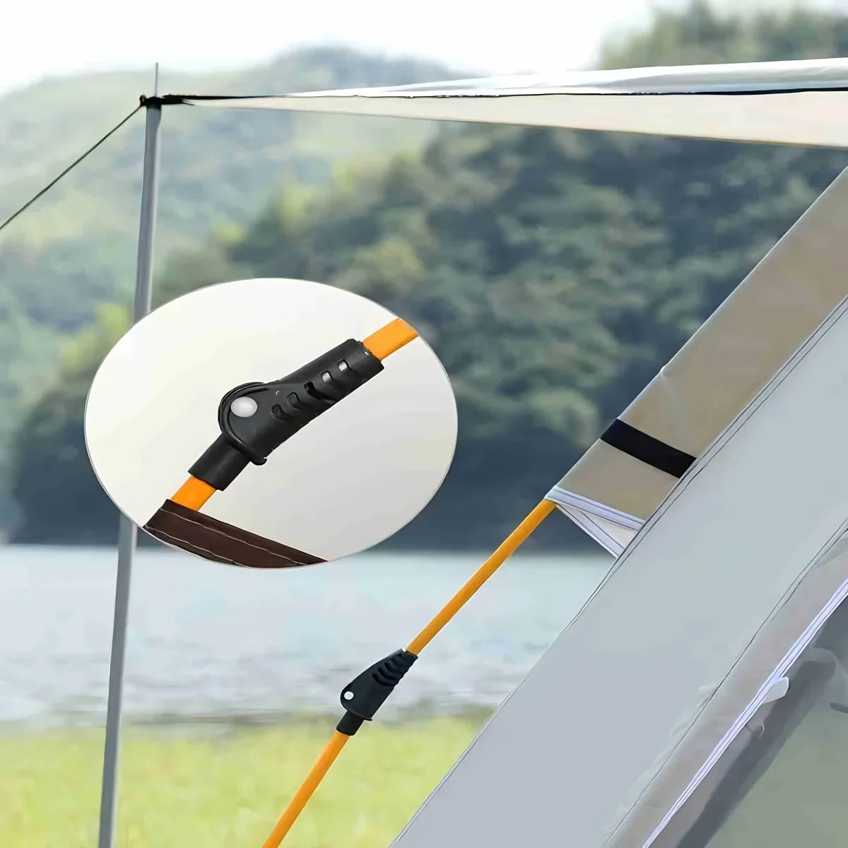 Silver Outdoor Automatic Quick-opening Tent, Camping Self-driving Hiking Travel Tent, Rainproof and Sunscreen Beach Tent