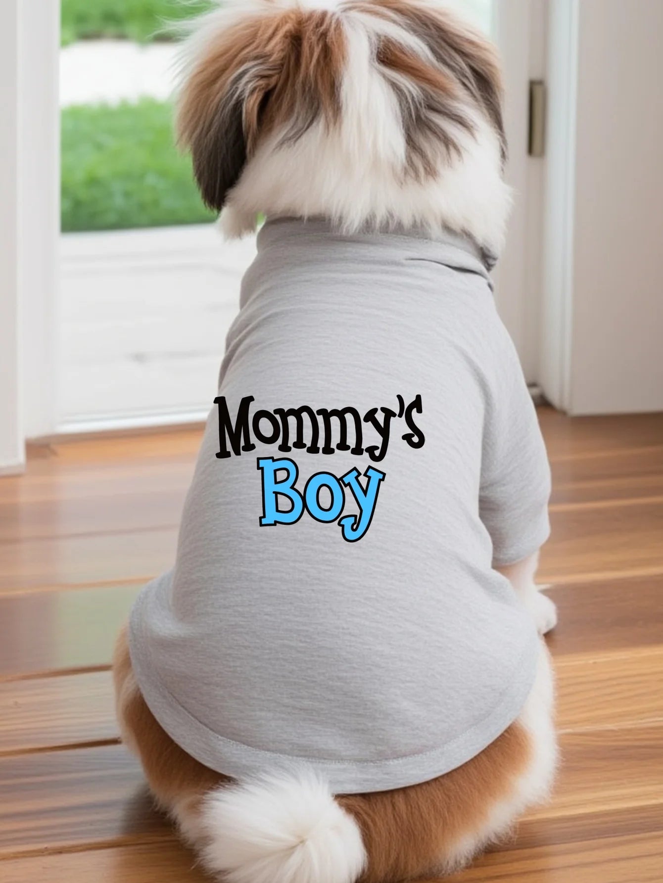 Funny "Mommy's Boy" "Daddy's Girl" Pet T-Shirt Summer Dog Clothes for Small Medium Dogs Cats Cute Letter Print Puppy Vest