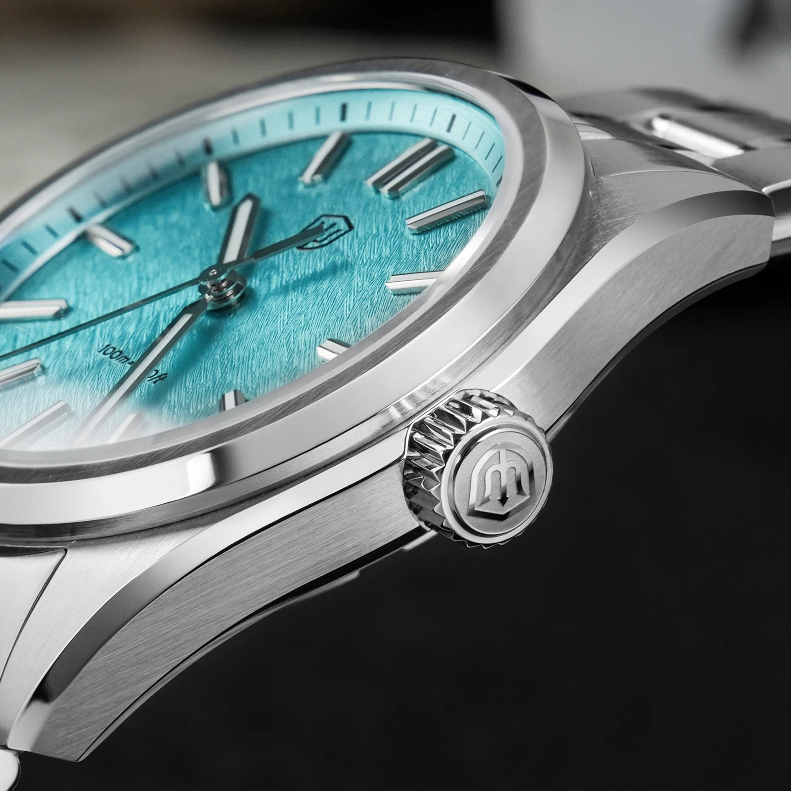 Watchdives New WD0003B ‌Aventurine Dial Watch VH31 Sweep Movement Sapphire Crystal Luminous 100m Waterproof 36mm Vintage Watche