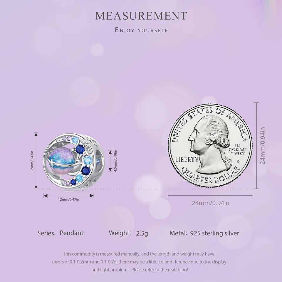BISAER 925 Sterling Silver Summer Vacation Charm Bead Lipstick Sunglasses High Heels Airplane Pendant Fit Women DIY Bracelet