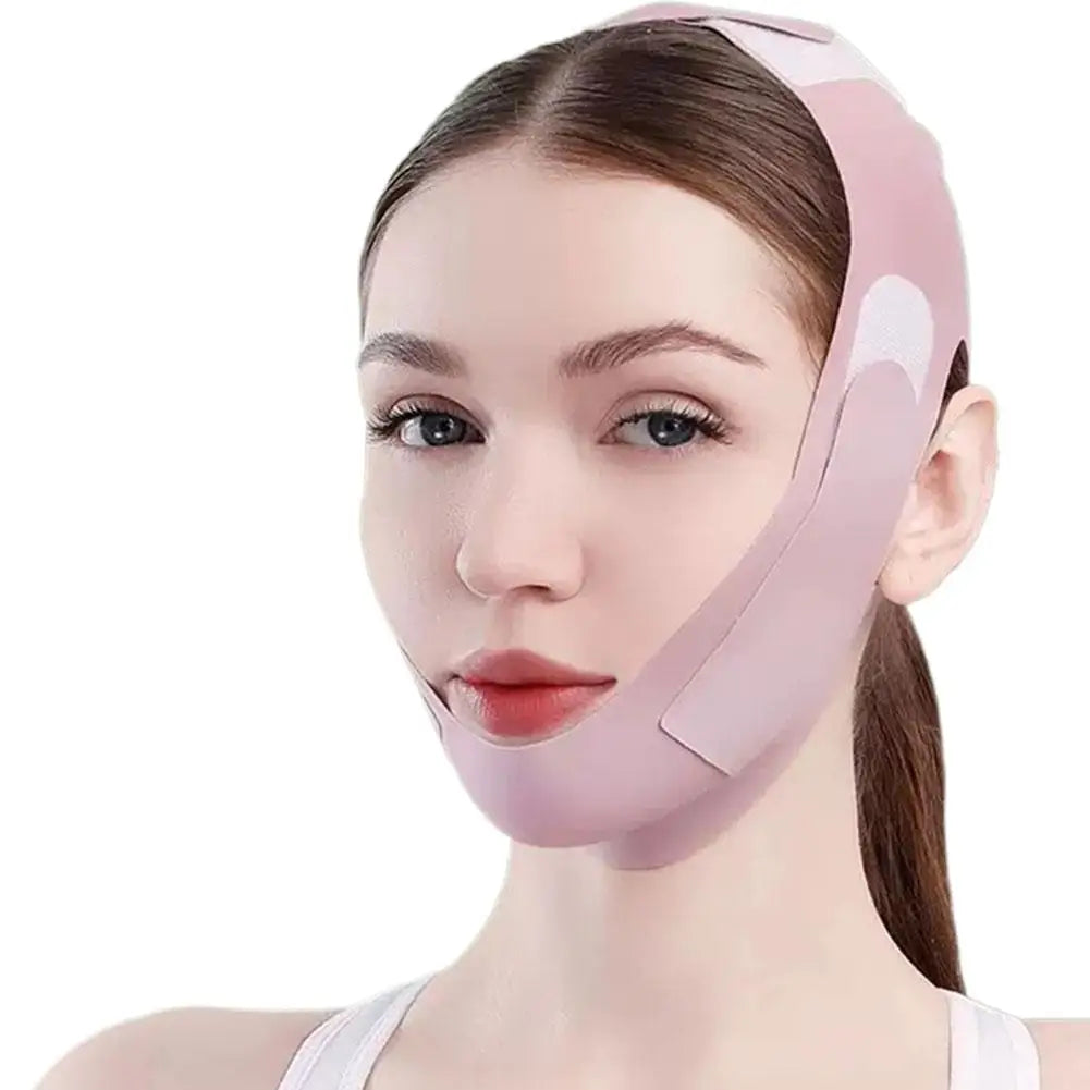 Full Face Shaping V Face Contour Lifting Facial Artifact Firm Nasolabial Folds Double Chin Improve Sleep Polyester Mask Bandage