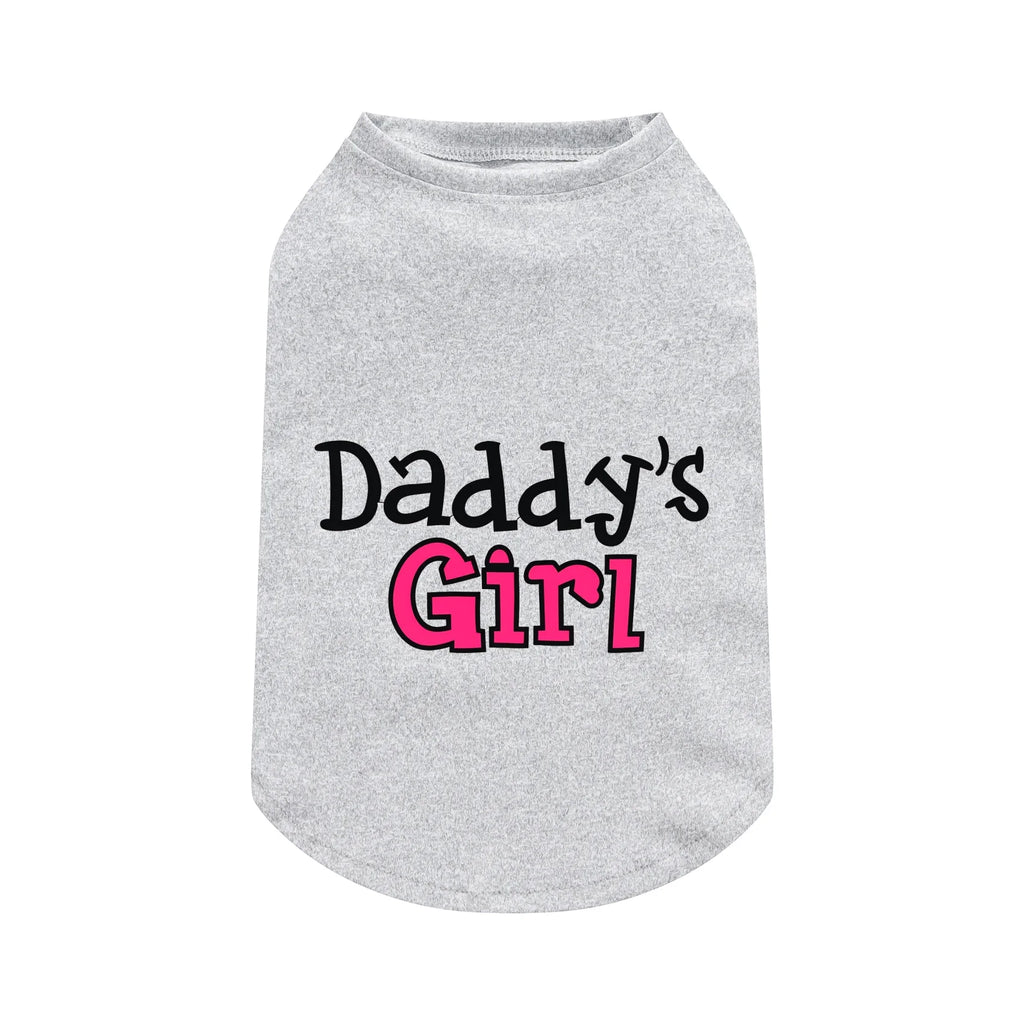 Funny "Mommy's Boy" "Daddy's Girl" Pet T-Shirt Summer Dog Clothes for Small Medium Dogs Cats Cute Letter Print Puppy Vest