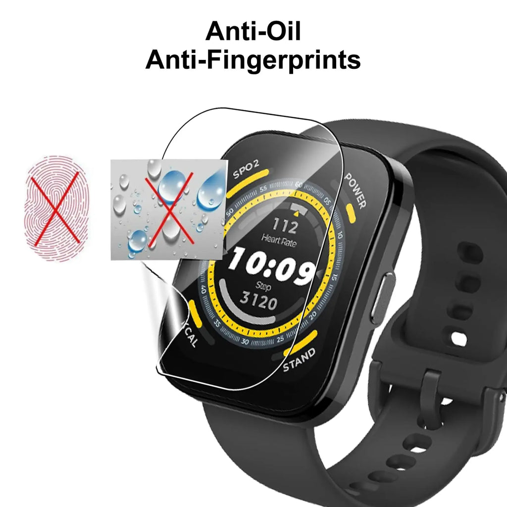For Amazfit Bip 5 Screen Protector Soft TPU Hydrogel Films For Amazfit Bip 5 Protector HD Clear Anti-Scratch Film Accessories