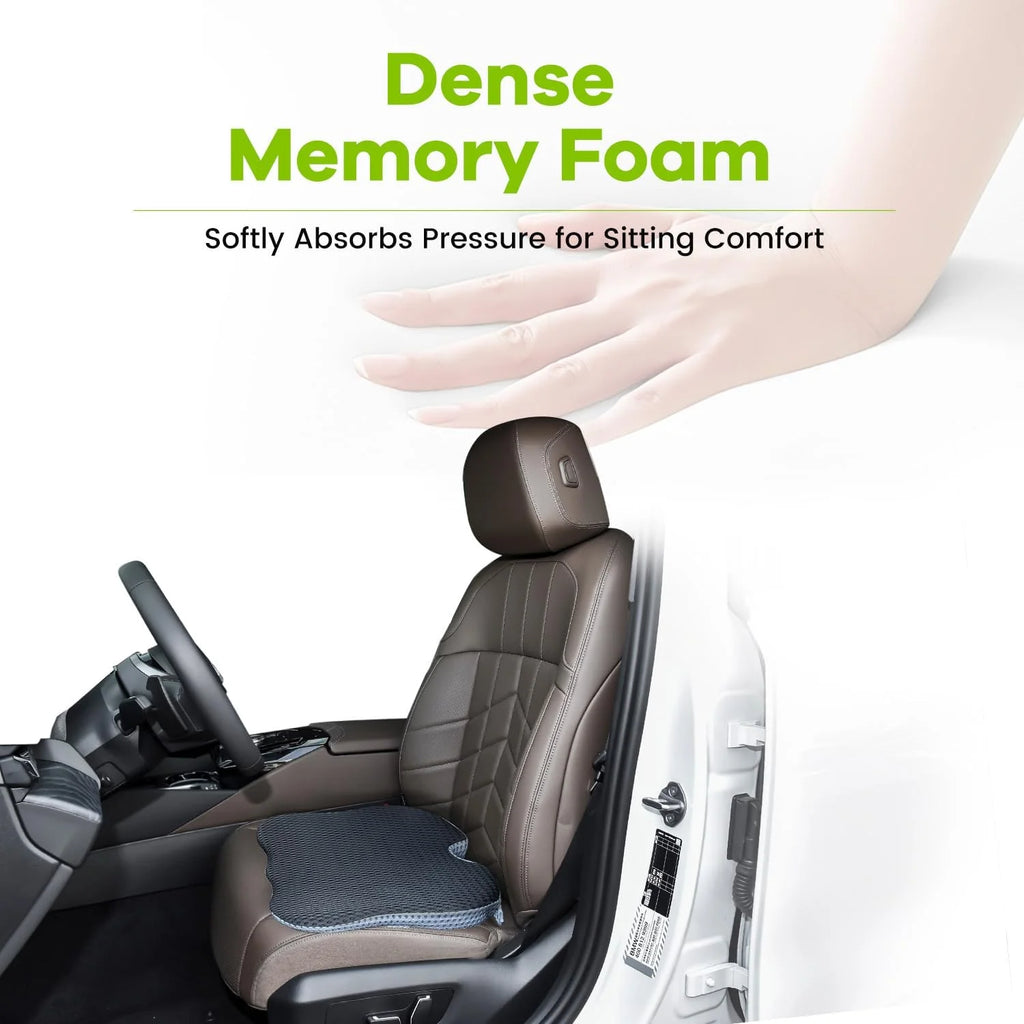 Car Seat Office Chair Back Lumbar Support Car Waist Rest Rebound Memory Foam Cushion Pad Back Lumbar Cushion for Car Driver