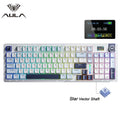 AULA S98pro Wireless Gaming Keyboard BT/USB-C/2.4G PBT Keycaps RGB Hot-swap Esports Mechanical Keyboard with Multi-function Knob