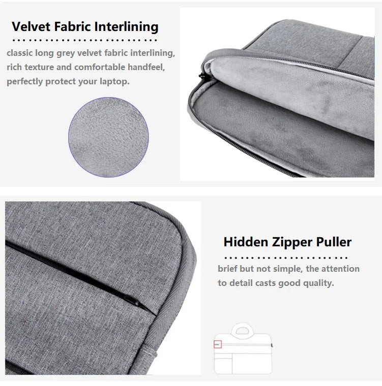 Handbag Laptop Bag 13 14 15 15.6 Inch For MacBook Air ASUS laptop bag Case Cover Notebook Accessory Women Men Briefcase