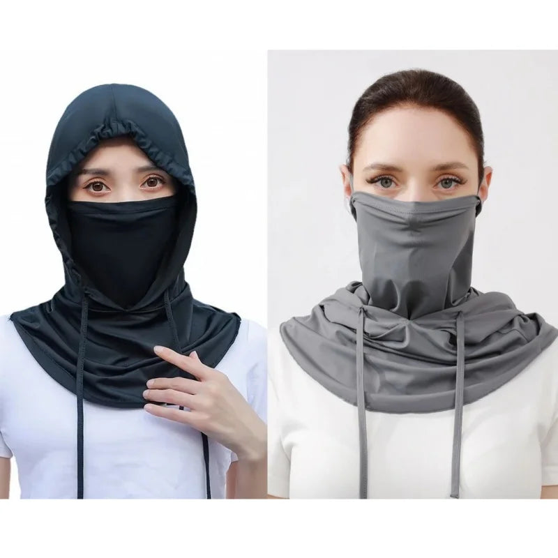 Thin Breathable Balaclava Hat Motorcycle Bicycle Full Face Mask Summer Cycling Helmet Hood Covers Outdoor Sports Neck Sunhat