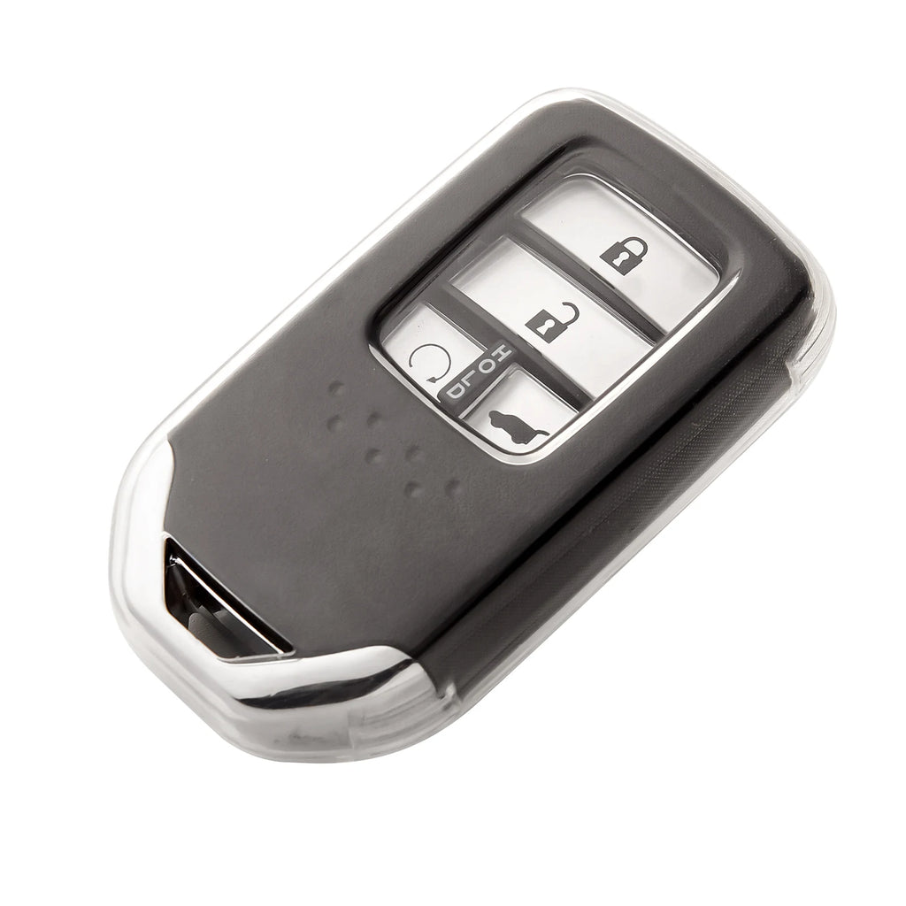 Transparent Key Protector for Honda Vezel City Civic Jazz BRV BR-V HRV Pilot Odyssey TPU Car Smart Remote Key Fob Case Cover