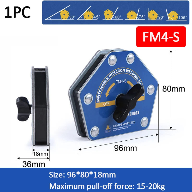 Magnetic Welding Holders 45° 90° 135° Multi-angle Solder Arrow Magnet Weld Positioner Locator Holding Auxiliary Locator Tools