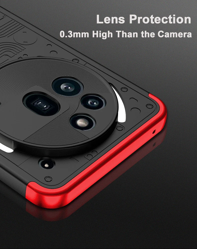 For Nothing Phone3a Pro Matte Hard PC Shockproof 360 Full Protection Case For Nothing Phone 3a Pro Three-stage Combination Cover