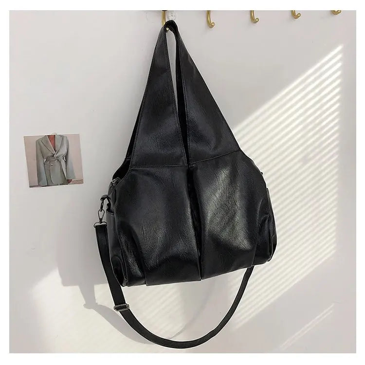 High-End Fashion Simple Designer Diaper Bags For Women Luxury Leather Large Capacity Elegant Tote Bag Minimalist Casual