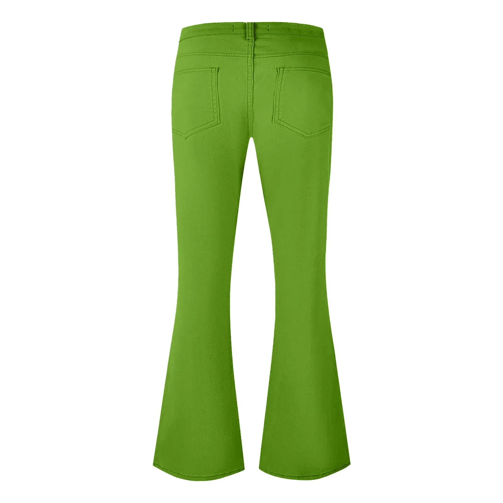 Men's fashion Retro Disco Flared Pants Loose Stretch Vintage Trousers Fit Flared Comfortable Retro Stretch Twill Men's Trousers
