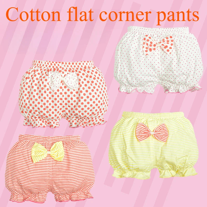Children's Pure Cotton Panties 0-1-3 -5 Years Old Baby Shorts Cartoon Cute Princess Underwear 100%Cotton Infant Fashion Panties