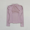 Outdoor running women's sports top Spring and Autumn new yoga suit half zipper slimming fitness training long sleeved women