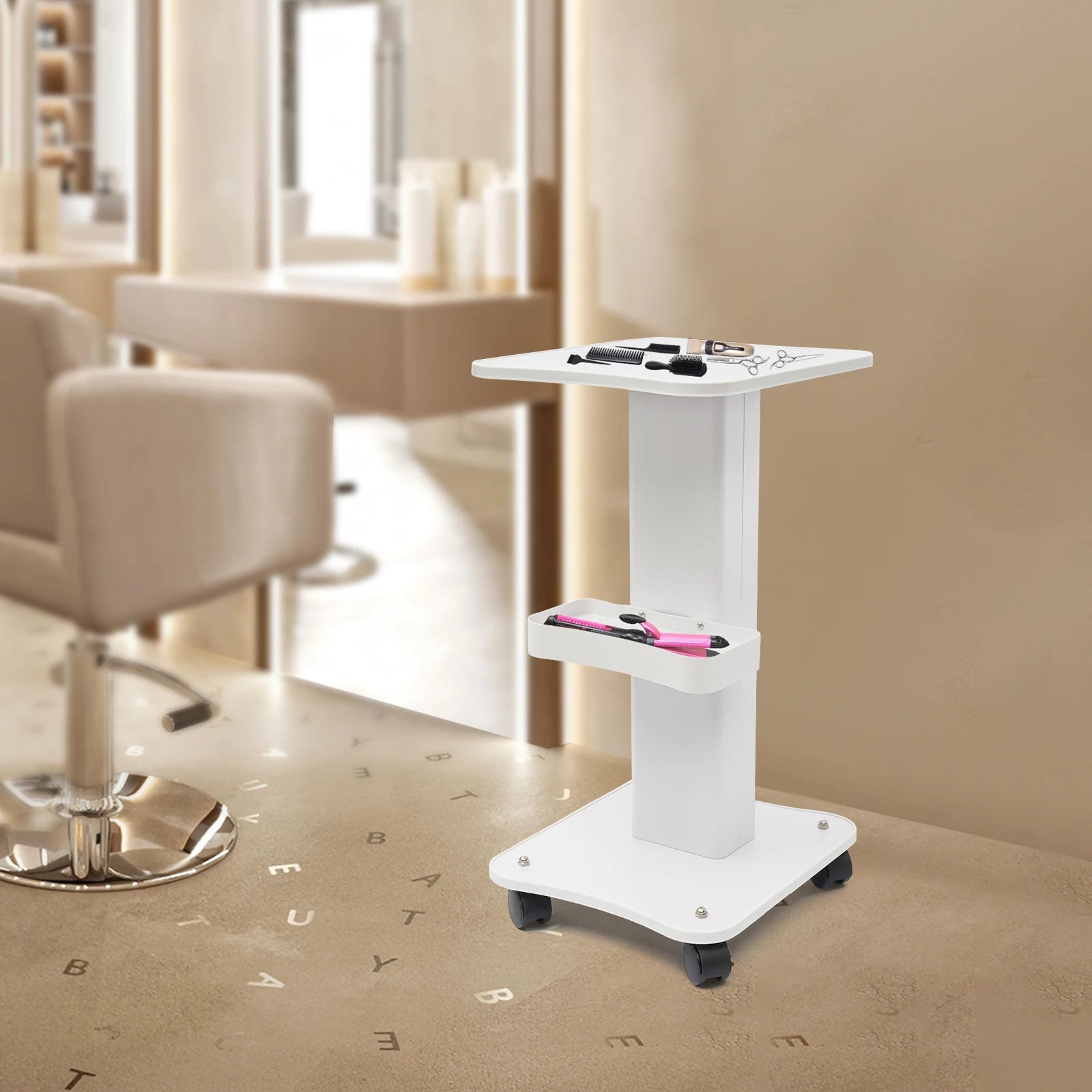Salon Trolley Stand Beauty Instrument Beauty Auxiliary Trolley Organizer Cart With Wheel Spa Cart Equipment