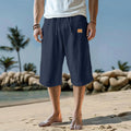 2026 New Men's Cotton Linen Pants Male Autumn New Breathable Solid Color Linen Trousers Fitness Streetwear S-3XL cropped pants